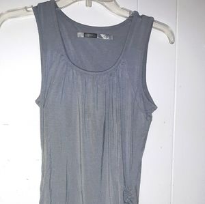Athleta Grey Stretch cinched side dressy tank top